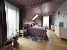 Загородный дом &laquo;ДАЧА на берегу реки Мана . Красноярск&raquo;, спальня . Фото № 25062, автор Калинина Наталья