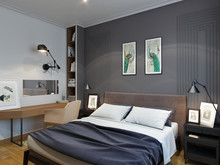 Загородный дом &laquo;Маленькая Шотландия для редких визитов&raquo;, спальня . Фото № 25127, автор Fisheye Architecture & Design   Александр