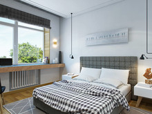 Загородный дом &laquo;Маленькая Шотландия для редких визитов&raquo;, спальня . Фото № 25129, автор Fisheye Architecture & Design   Александр