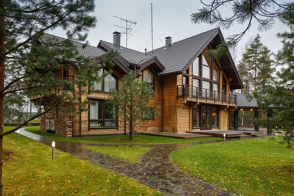 Загородный дом «Дом на Медном озере», фасад, фото из проекта 