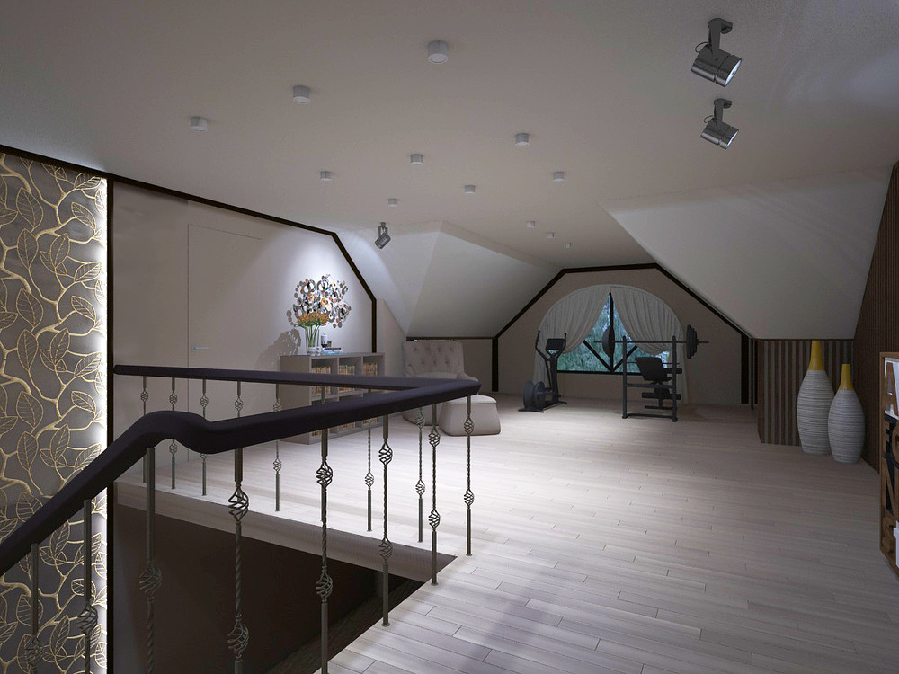 Загородный дом «Дизайн проект дома площадь 500 кв.м в Ленинградской области.», холл, фото из проекта 