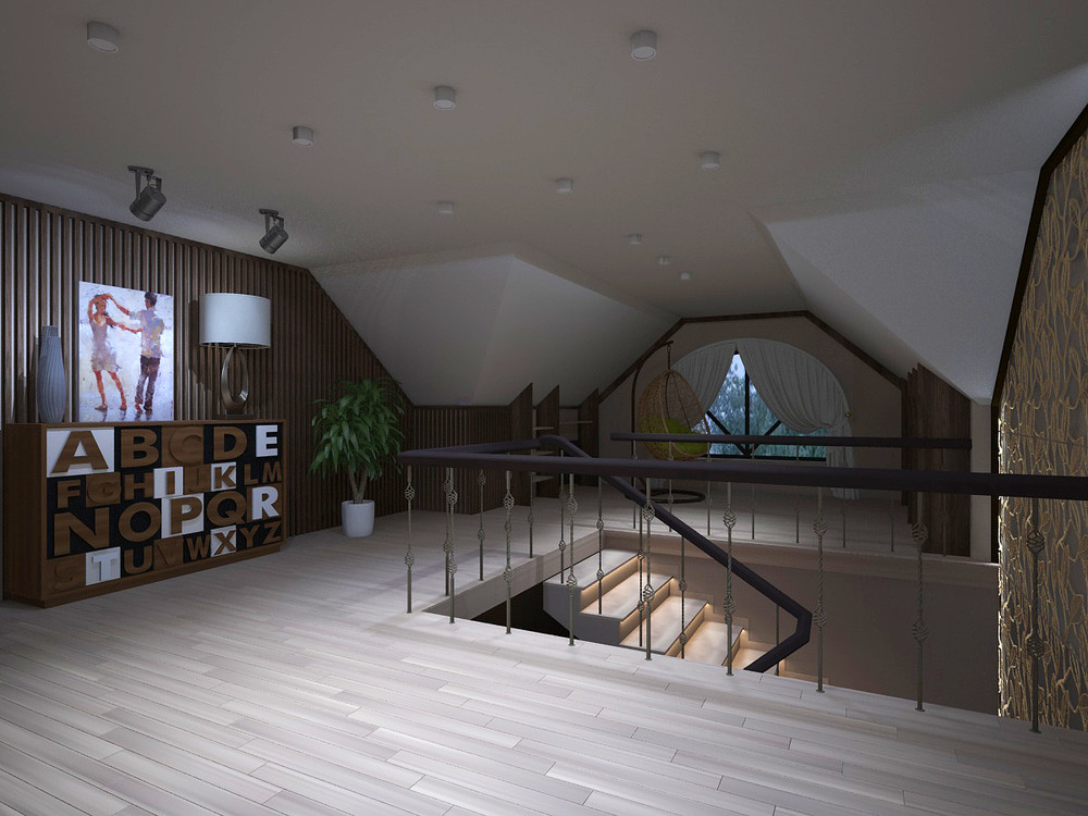 Загородный дом «Дизайн проект дома площадь 500 кв.м в Ленинградской области.», холл, фото из проекта 