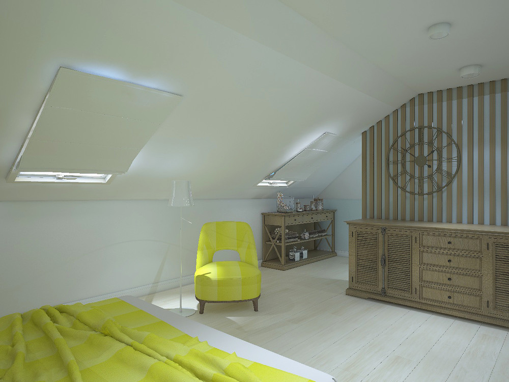 Загородный дом «Дизайн проект дома площадь 500 кв.м в Ленинградской области.», спальня, фото из проекта 