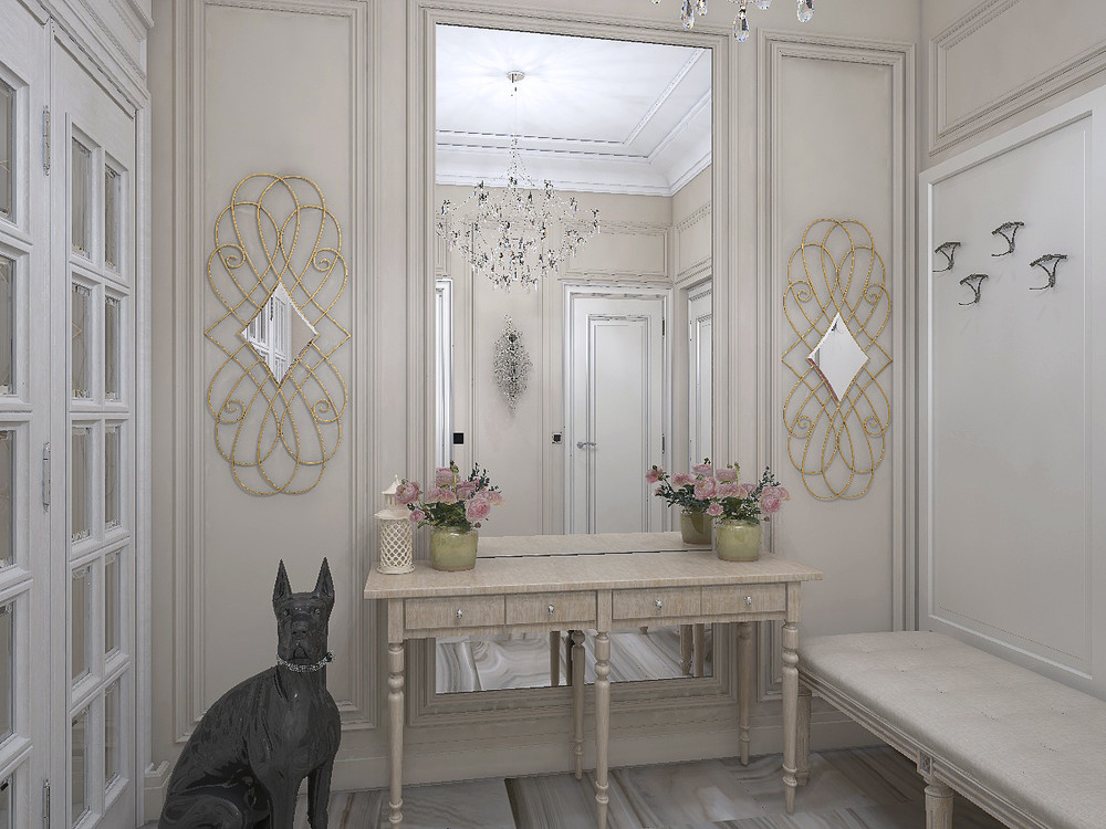 Загородный дом «Дизайн проект дома площадь 500 кв.м в Ленинградской области.», холл, фото из проекта 