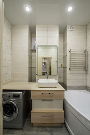 Квартира. ванная из проекта Геометрия в интерьере, фото №94711