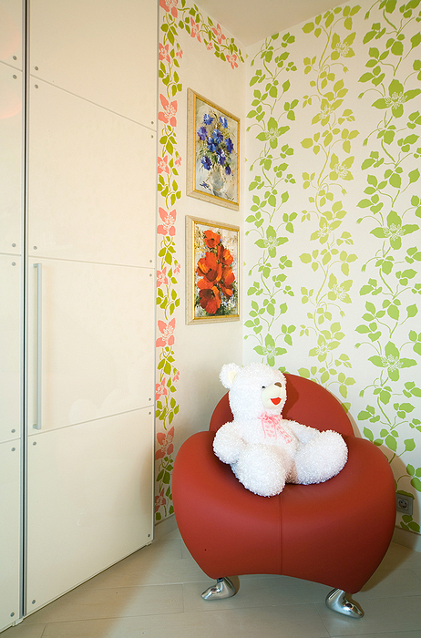 Фото детской комнаты в зелёном цвете