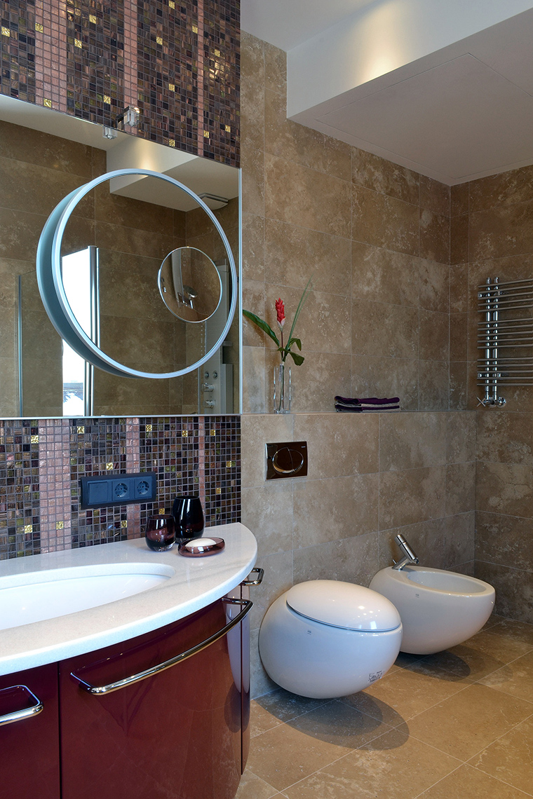 Фото мозаики, примеры дизайна ванных комнат