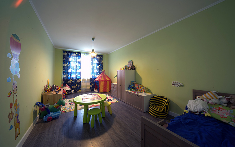 Фото детской комнаты в зелёном цвете