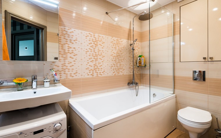 Квартира. ванная из проекта Проект квартиры 45 кв.м в стиле, фото №78557