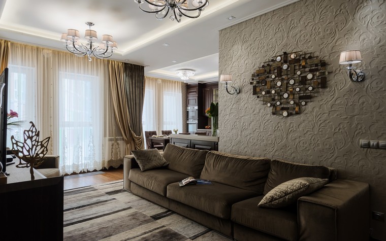 Квартира. столовая из проекта Современный интерьер квартиры площадью 120 кв.м, фото №78656