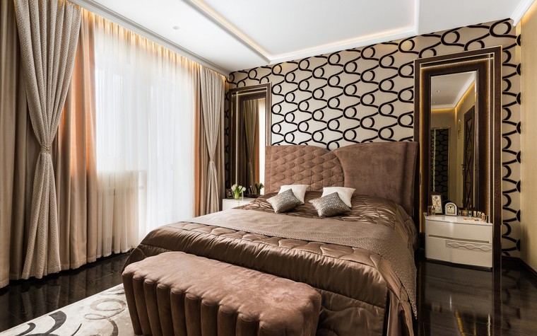 Квартира. спальня из проекта Современный интерьер квартиры площадью 120 кв.м, фото №78670