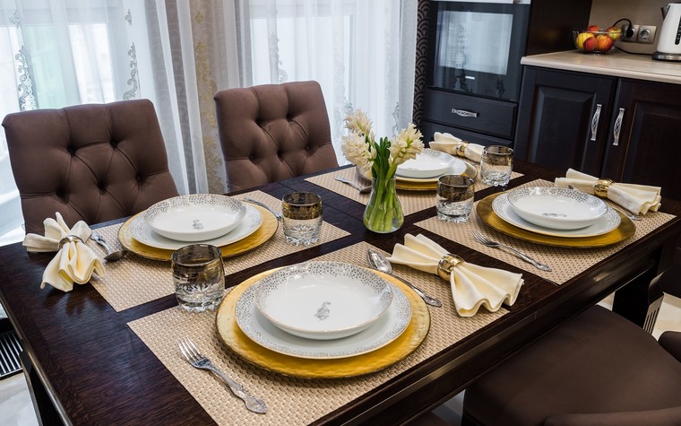 Квартира. столовая из проекта Современный интерьер квартиры площадью 120 кв.м, фото №78657