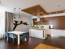 Квартира «Экоквартира на Морском проспекте», кухня . Фото № 25161, автор Fisheye Architecture & Design   Александр