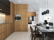 Квартира «Квартир 75 кв.м», кухня . Фото № 25188, автор Логвинова  Екатерина 