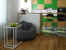 Квартира «Квартира на Винокурова, Москва», кухня . Фото № 25196, автор Савченко Елена