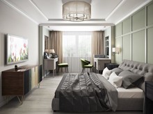 Квартира &laquo;ФУНКЦИОНАЛЬНЫЙ АСПЕКТ&raquo;, спальня . Фото № 25285, автор Алёны Чекалиной Дизайн студия