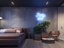 Квартира &laquo;Blackroom - квартира для молодого и независимого человека&raquo;, спальня . Фото № 25340, автор DesignRocks Studio