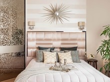 Квартира &laquo;ДИЗАЙН-ПРОЕКТ КВАРТИРЫ 130 КВ.М. В ЖК ДОМИНИОН&raquo;, спальня . Фото № 25376, автор Крылова Елена