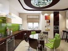 Квартира «РАДУГА ЭМОЦИЙ», кухня . Фото № 25382, автор Алёны Чекалиной Дизайн студия