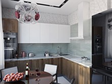 Квартира «ПЕРСПЕКТИВА НА РЕЛАКС», кухня . Фото № 25410, автор Алёны Чекалиной Дизайн студия