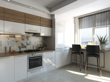 Квартира «Экостиль в квартире», кухня . Фото № 25413, автор Домострой 