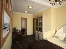 Квартира &laquo;ПРИРОДНЫЕ СОСТОВЛЯЮЩИЕ&raquo;, спальня . Фото № 25440, автор Алёны Чекалиной Дизайн студия