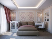 Квартира &laquo;СОВРЕМЕННЫЕ ПРИЕМЫ&raquo;, спальня . Фото № 25566, автор Алёны Чекалиной Дизайн студия