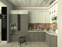 Квартира «Ловушка для счастья», кухня . Фото № 25666, автор Петрова Татьяна