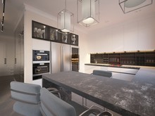 Квартира «5 квартал», кухня . Фото № 25693, автор Ильиных Наталья