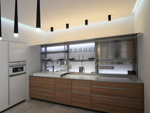 Квартира «Квартира в современном стиле 110 м/кв», кухня . Фото № 25705, автор Хохлов Кирилл