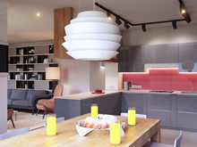 Квартира «Москва. Строгино.  жк  Янтарная долина», кухня . Фото № 25711, автор Бутусова  Марина