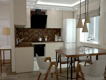 Квартира «Новое Дыхание», кухня . Фото № 25899, автор Ларина Евгения