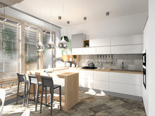 Квартира «Пространство жизни», кухня . Фото № 26031, автор Миляр Анна