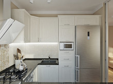 Квартира ««Четверо в доме не считая собаки»», кухня . Фото № 26053, автор Рагулина Анна