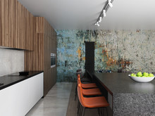 Квартира «Квартира 120 кв м в новостройке Санкт-Петербурга », кухня . Фото № 26076, автор Логвинова  Екатерина 