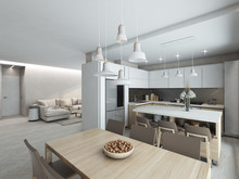 Квартира «C видом на кроны», кухня . Фото № 26089, автор Орлов Михаил, Мунтяну Игорь 