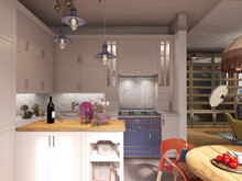 Квартира «Красочный эксперимент», кухня . Фото № 26176, автор Art-i-Сhok 