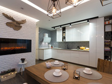 Квартира «Квартира в Киеве с элементами скандинавского стиля», кухня . Фото № 26249, автор Чвиж Дмитрий