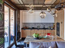 Квартира «Лофт Мельниково», кухня . Фото № 26340, автор Райская Ольга