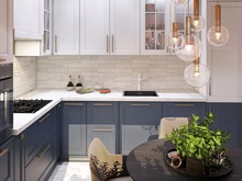 Квартира «Смарт-квартира в современном стиле», кухня . Фото № 26387, автор Art-i-Сhok 