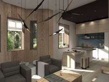 Квартира «Тишина внутри», кухня . Фото № 26468, автор Линецкая Лиза