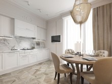 Квартира «ЖК Сколково Парк», кухня . Фото № 26591, автор Студия дизайна Insdesign 