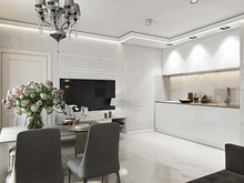 Квартира «ЖК Пляж в Сестрорецке», кухня . Фото № 26601, автор Fisheye Architecture & Design   Александр