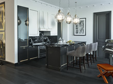 Квартира «Видовая Квартира в Ростове-на-Дону», кухня . Фото № 26617, автор Дегтярцева Вероника