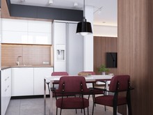 Квартира «Свежесть светлого», кухня . Фото № 26823, автор Новиков Андрей