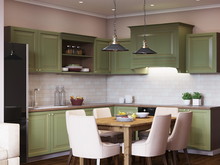 Квартира «Неожиданный прованс», кухня . Фото № 26833, автор Новиков Андрей