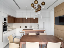 Квартира «Минимализм в ЖК Парус», кухня . Фото № 26851, автор Art-i-Сhok 