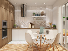 Квартира «3-ех комнатная квартира в Минске», кухня . Фото № 26962, автор Зазнова Вероника