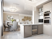 Квартира «Квартира на Офицерском», кухня . Фото № 27069, автор Жданов Евгений