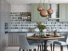 Квартира «ДИЗАЙН ТРЕХКОМНАТНОЙ КВАРТИРЫ В ЖК КВАРТАЛЫ 21/19», кухня . Фото № 27091, автор OM DESIGN Студия дизайна